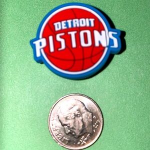 (10 for $15) Detroit Pistons Football 🏀 Crocs Shoe Charms
